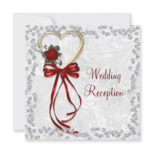 Rosa romántico, Boda de diamantes y cinta roja