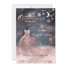 Rosa romántico purpurinoso de oro vestido celestia