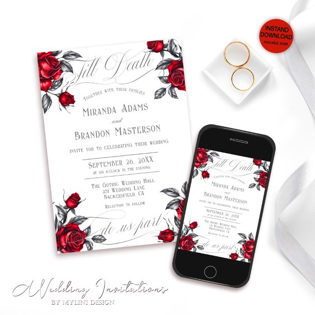 Invitación Rosa Romántico Sencillo Boda Floral (Subido por el creador)