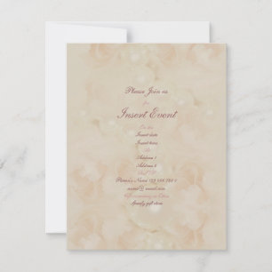 Invitación Rosa rosa maneja elegante compromiso de boda