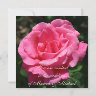 Invitación Rosa Rosa Profundo y Magnífico