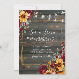 Invitación Rosa ruso fotográfico y Boda de código QR Aster