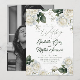 Invitación Rosa Salvia y Boda Blanca