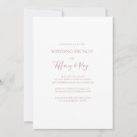 Rosa simple Boda oro Brunch