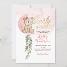 Rosa sobre la luna Chica Baby Shower