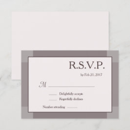 Invitación Rosa taupe gris lila moderna boda RSVP