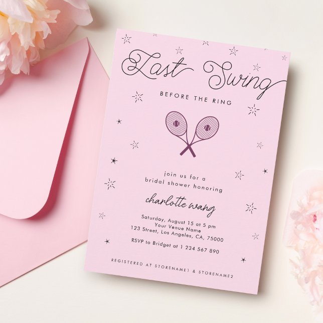 Invitación Rosa | Última reyerta antes de la ducha de novia e (Subido por el creador)