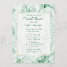 Rosa verde de menta Floral Bridal Shower