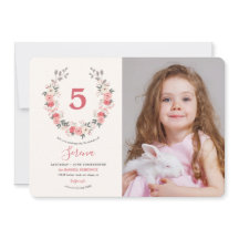 Rosa Wreath Quinto Cumpleaños