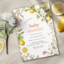 Rosa y Amarillo | Floral Lemon Citrus Baby Shower