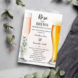 Invitación Rosa y breves Parejas Boda Eucalyptus Greenerenery
