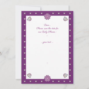 Invitación Rosace azul o rojo para bebé y niño