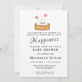 Invitación rosada a Baby Shower de un Chica pequeñ