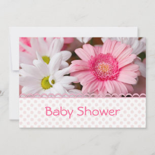 Invitación rosada bonita de Baby Shower de la