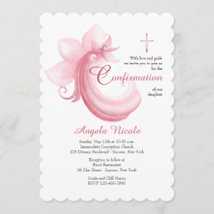Invitación rosada de la celebración