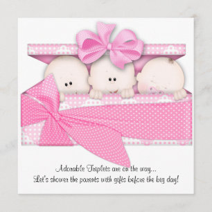 Invitación rosada de la invitación de Baby Shower