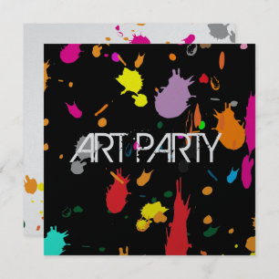 Invitación rosada de la salpicadura