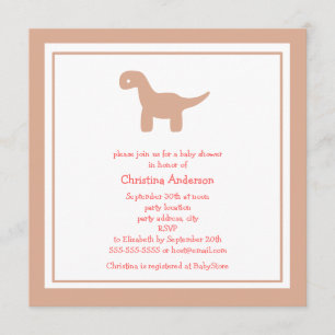 Invitación rosada linda de Baby Shower del