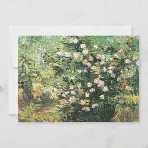Invitación Rosal en Flor por Vincent van Gogh