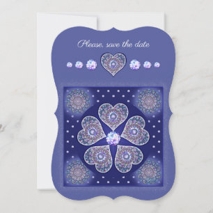 Invitación Rosario azul