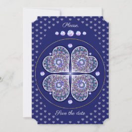 Invitación Rosario azul