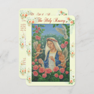 Invitación Rosary Prayer Card