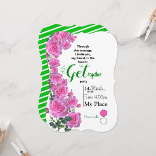 Invitación Rosas amigables