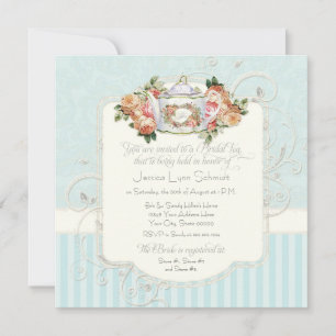 Invitación Rosas antiguos de época Floral Bouquet Moderno Swi