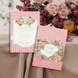 Invitación Rosas antiguos de época Floral Bouquet Moderno Swi