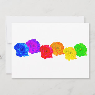 Invitación Rosas Arcoíris