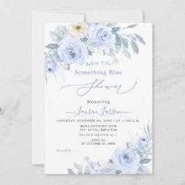 Invitación Rosas azul tumultuosos de ArtsApp H2 Ducha de novi