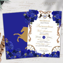 Rosas azules Charra Quinceañera