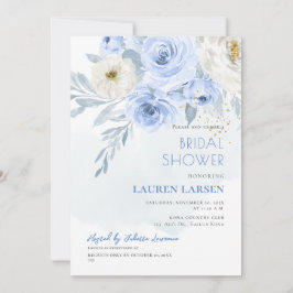 Invitación Rosas azules de ArtsApp H2 con un follaje azul tur