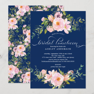 Invitación Rosas azules de Rubor y cena de novias de Peonies