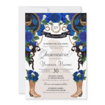 Rosas azules elegante Charro Occidental Quinceañer