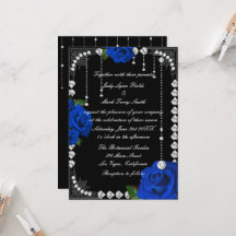 Rosas Azules Románticas Y Diamantes