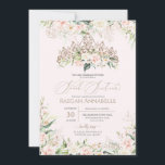 Invitación Rosas Blancas Blancas Blandas Elegante Dulce 16 Cu<br><div class="desc">Elegante diseño lujoso con rosas blandas y rosas blancas,  acentos dorados rosas y una hermosa muñeca en una lujosa tiara glamorosa con flores. Todo el texto es completamente personalizable.</div>