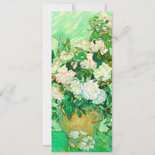 Invitación Rosas Blancas de Van Gogh