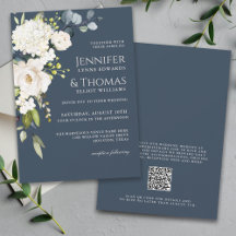 Rosas blancas e hidrangeas Boda floral elegante