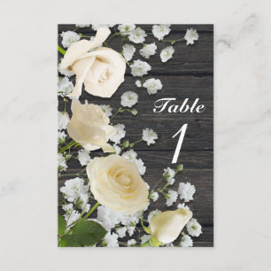 Invitación Rosas blancos y la respiración del bebé en el