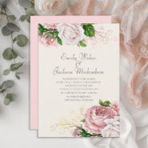 Rosas Botánicas Elegantes Rosa Floral Crema Boda
