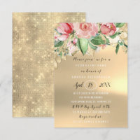 Rosas Bridal Shower Flower Brunch Green Gold Mint