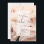 Invitación Rosas cremosos de color rosa suave rosa elegante d<br><div class="desc">Personalizar para cualquier evento</div>