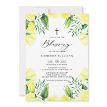 Rosas de acuarela amarilla Garland Baby Blessing