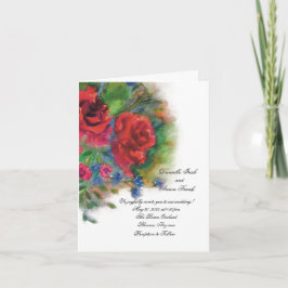 Invitación Rosas de acuarela floral encantada