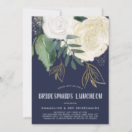 Invitación Rosas de acuarela y Purpurina Novias de Novia Lunc