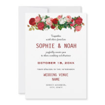 Rosas de Borgoña Boda Flor de Garland