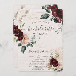 Invitación Rosas de Borgoña, Vidrio Vino, Partido de la Bachi