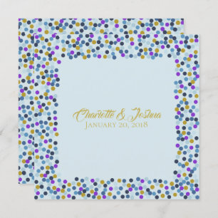 Invitación Rosas de cabaña Boda Suite Ducha Puntos de Polka