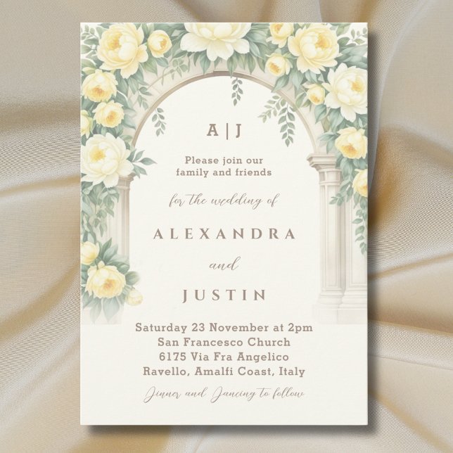 Invitación Rosas de colonias creativas Boda de arco floral (Subido por el creador)